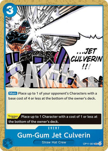 Gum-Gum Jet Culverin OP11-061 Uncommon A Fist of Divine Speed One Piece NM
