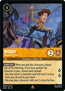 Woody - Helping a Friend 1/204 Rare Attack of the Vine! Lorcana Near Mint