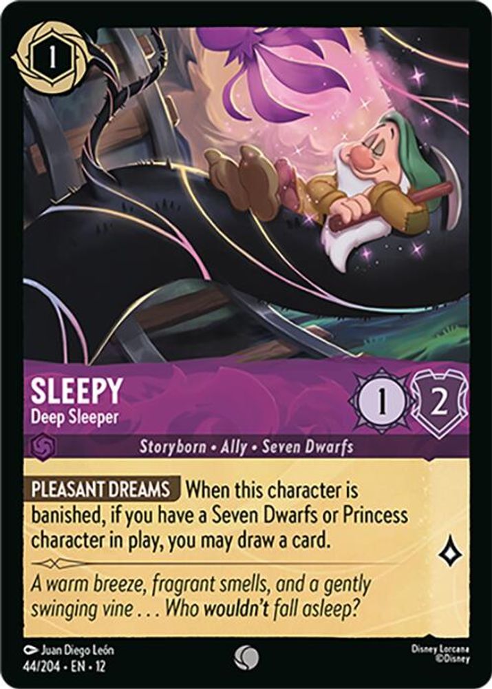 Sleepy - Deep Sleeper 44/204 Common Wilds Unknown Lorcana Near Mint