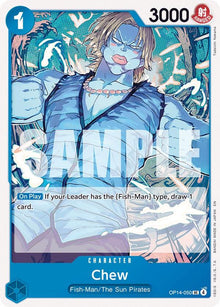 Chew OP14-050 Uncommon The Azure Sea's Seven One Piece Near Mint