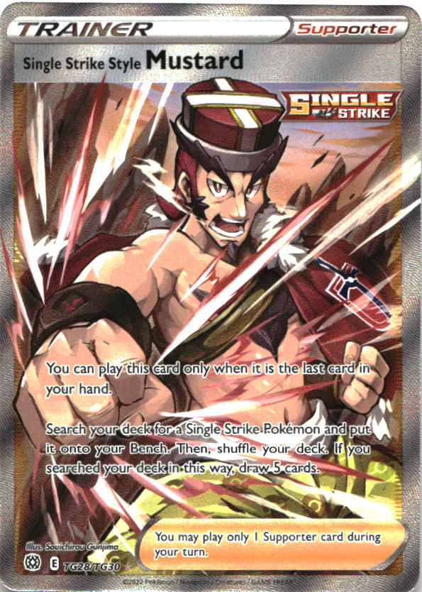 Single Strike Style Mustard TG28/TG30 Brilliant Stars Trainer Gallery Pokemon NM