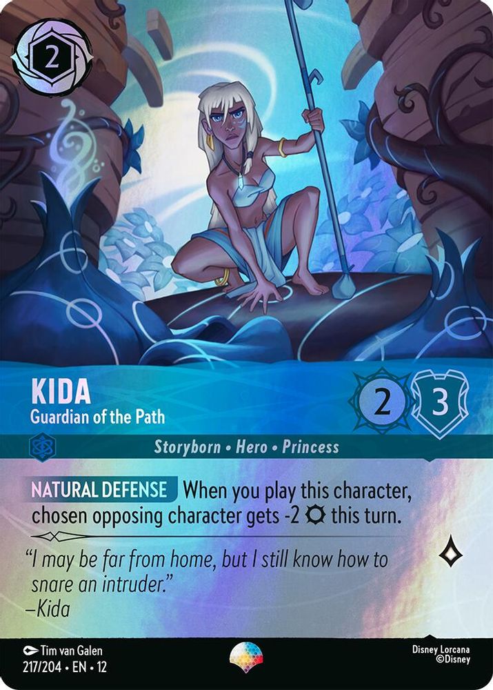 Kida - Guardian of the Path (Epic) 217/204 Epic Wilds Unknown Lorcana Holo NM