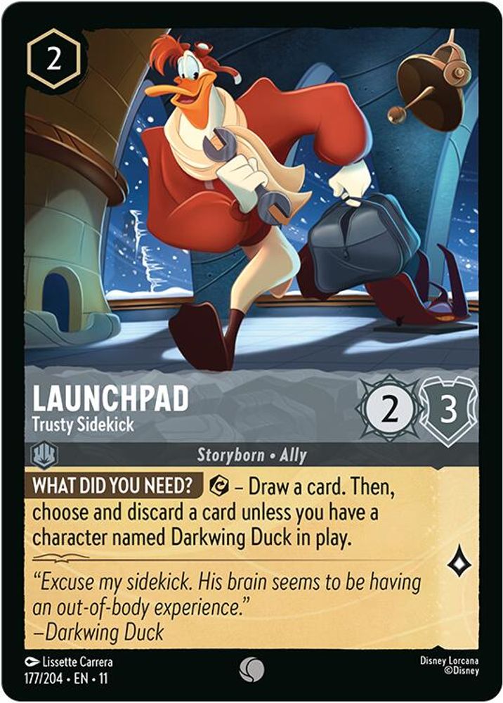 Launchpad - Trusty Sidekick 177/204 Common Winterspell Lorcana Near Mint