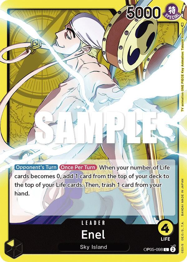 Enel (098) OP05-098 Leader Awakening of the New Era One Piece Near Mint