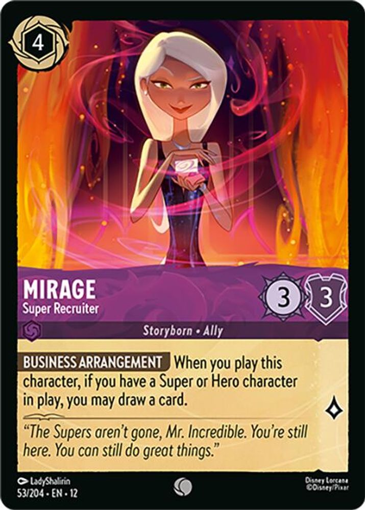 Mirage - Super Recruiter 53/204 Common Wilds Unknown Lorcana Near Mint