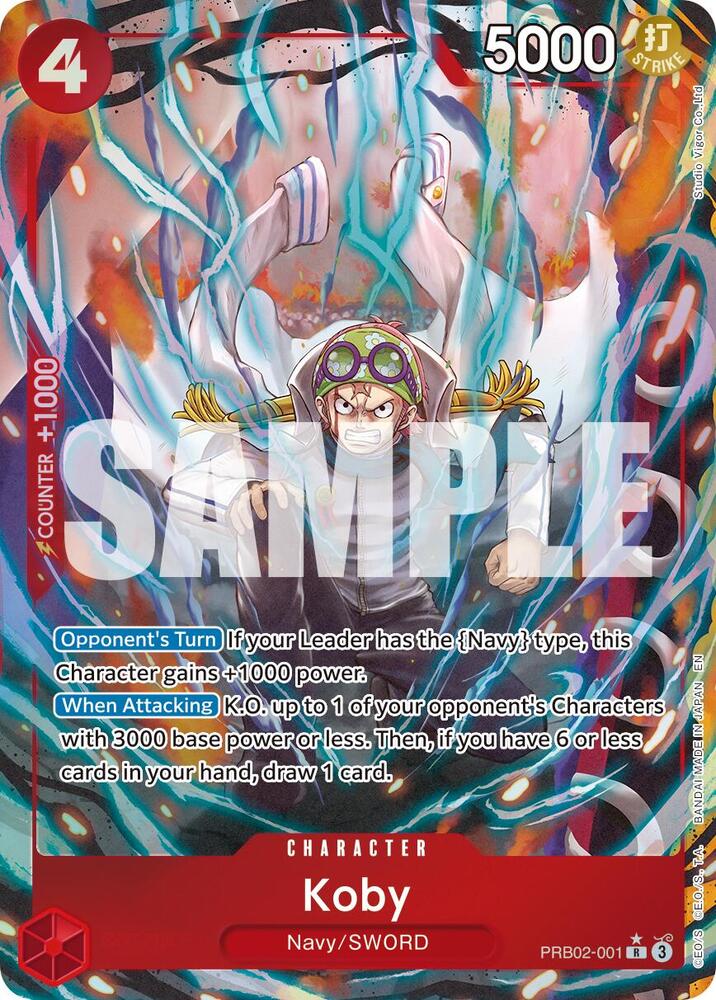 Koby (Alternate Art) PRB02-001 Premium Booster -The Best- Vol. 2 One Piece Foil NM