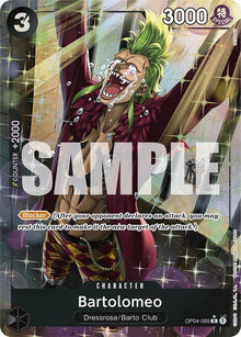 Bartolomeo (Alternate Art) OP04-089 Premium Booster -The Best- One Piece Foil NM