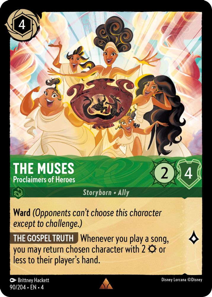 The Muses - Proclaimers of Heroes 90/204 Rare Ursula's Return Lorcana Near Mint