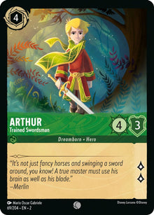 Arthur - Trained Swordsman 69/204 Common Rise of the Floodborn Lorcana Near Mint