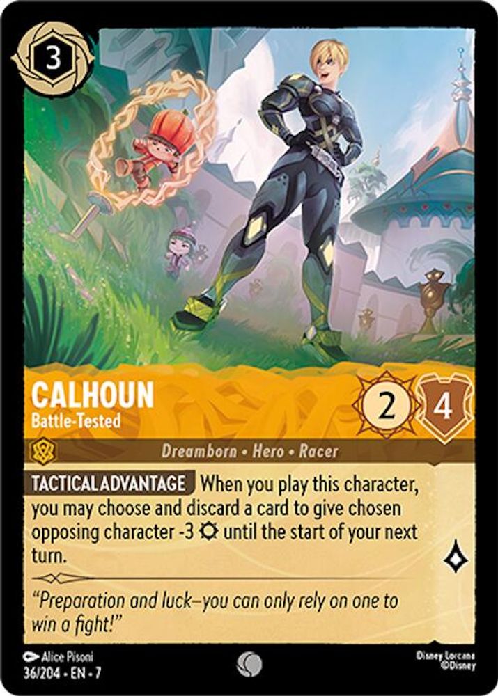 Calhoun - Battle-Tested 36/204 Common Archazia's Island Lorcana Near Mint