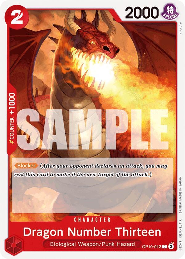 Dragon Number Thirteen OP10-012 Common Royal Blood One Piece Near Mint