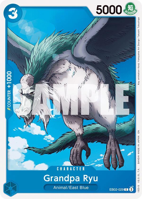 Grandpa Ryu EB02-029 Common Extra Booster: Anime 25th Collection One Piece NM