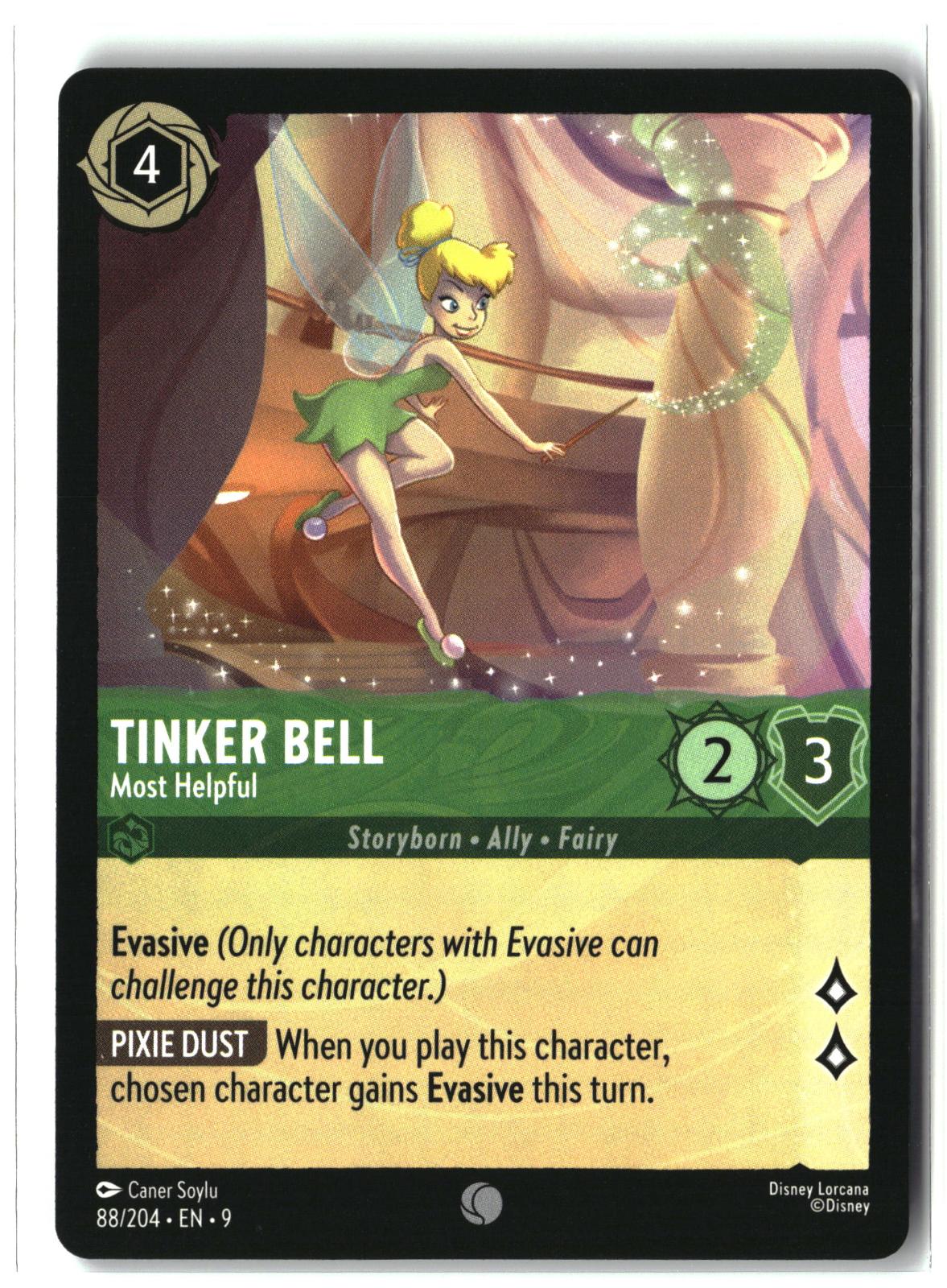 Tinker Bell - Most Helpful 88/204 Common Fabled Lorcana Lightly Played