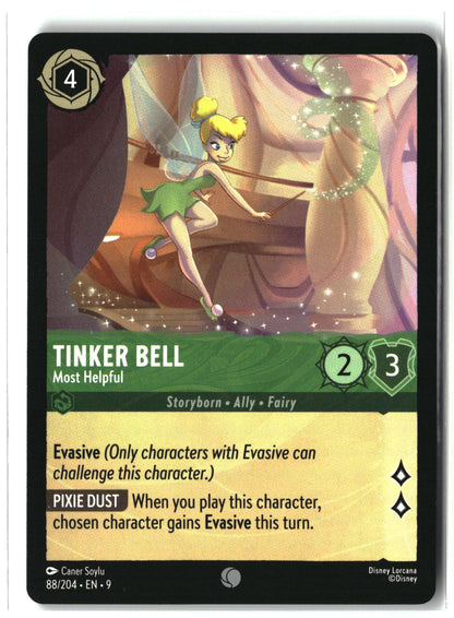 Tinker Bell - Most Helpful 88/204 Common Fabled Lorcana Lightly Played