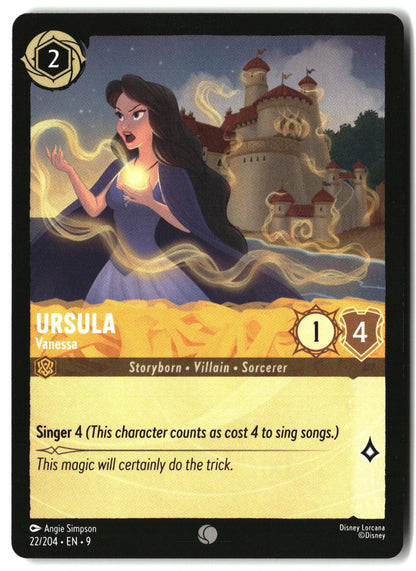 Ursula - Vanessa 22/204 Common Fabled Lorcana Lightly Played