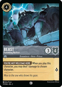 Beast - Forbidding Recluse 171/204 Common Rise of the Floodborn Lorcana NM