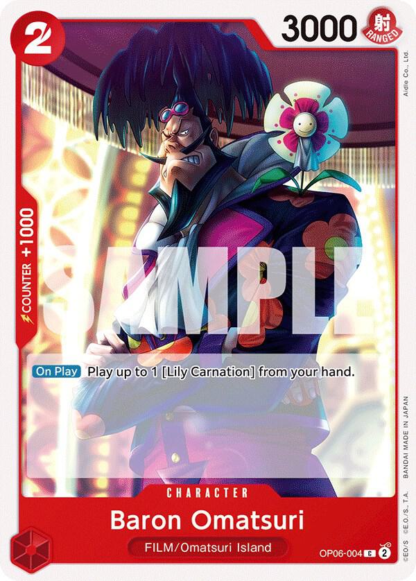 Baron Omatsuri OP06-004 Common Wings of the Captain One Piece Near Mint