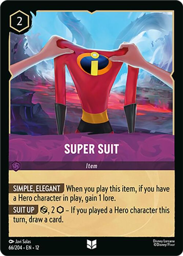 Super Suit 66/204 Uncommon Wilds Unknown Lorcana Near Mint