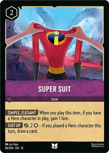 Super Suit 66/204 Uncommon Wilds Unknown Lorcana Near Mint
