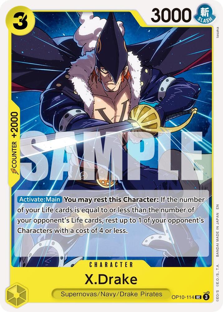 X.Drake (Reprint) OP10-114 Premium Booster -The Best- Vol. 2 One Piece NM