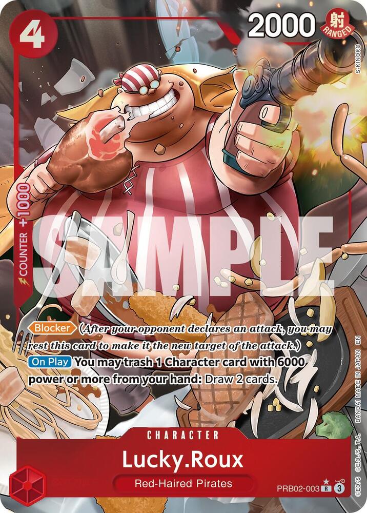 Lucky.Roux (Alternate Art) PRB02-003 Premium Booster -The Best- Vol. 2 One Piece Foil NM