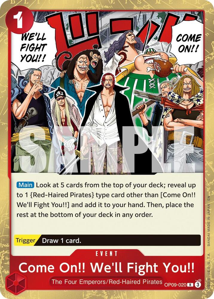 Come On!! We'll Fight You!! (Reprint) OP09-020 Premium Booster -The Best- Vol. 2 One Piece Foil NM
