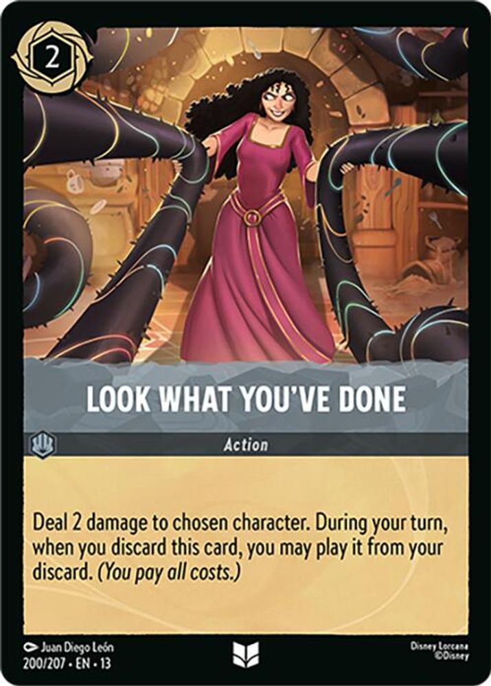 Look What You've Done 200/204 Uncommon Attack of the Vine! Lorcana Near Mint
