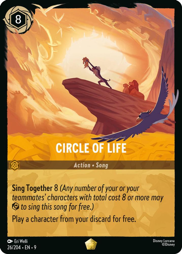 Circle of Life 26/204 Legendary Fabled Lorcana Near Mint