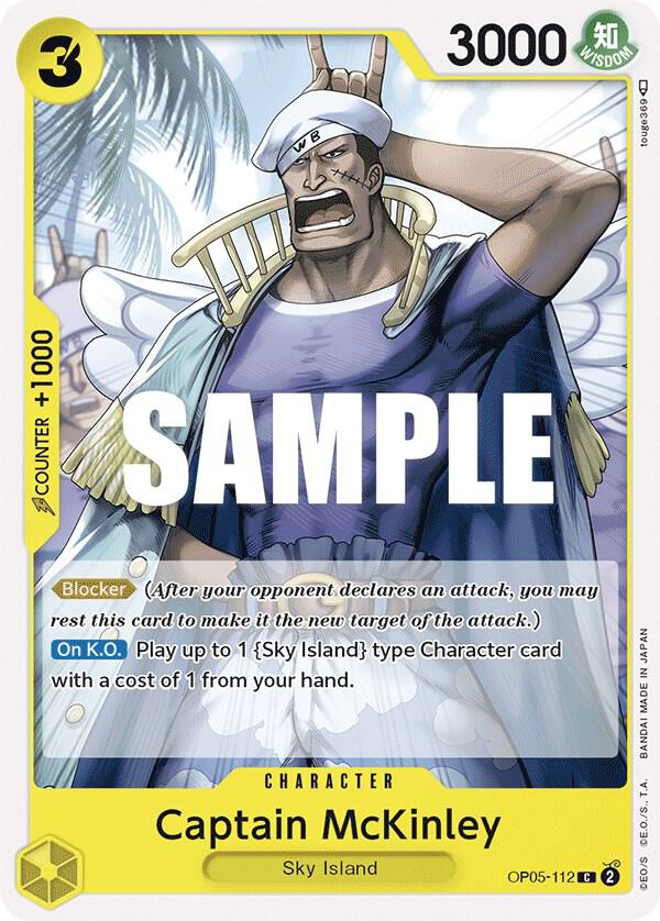 Captain McKinley OP05-112 Common Awakening of the New Era One Piece Near Mint