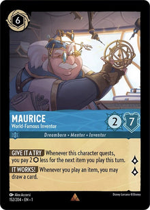 Maurice - World-Famous Inventor 152/204 Rare The First Chapter Lorcana Near Mint