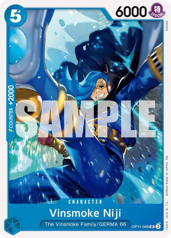 Vinsmoke Niji OP11-045 Uncommon A Fist of Divine Speed One Piece Near Mint