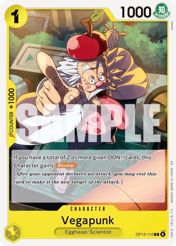 Vegapunk OP13-112 Common Carrying On His Will One Piece Near Mint