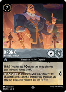Kronk - Head of Security 185/204 Super Rare Shimmering Skies Lorcana Near Mint