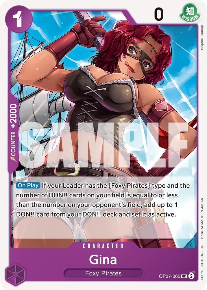 Gina OP07-065 Uncommon 500 Years in the Future One Piece Near Mint