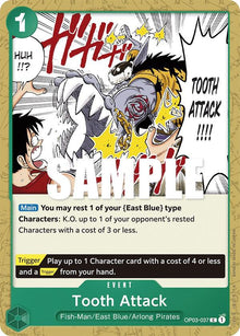 Tooth Attack OP03-037 Common Pillars of Strength One Piece Near Mint