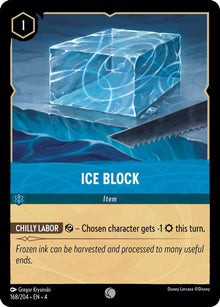 Ice Block 168/204 Common Ursula's Return Lorcana Near Mint