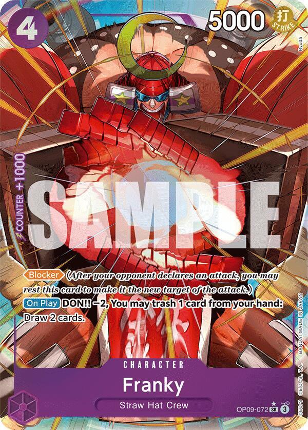Franky (Parallel) OP09-072 Emperors in the New World One Piece Foil NM
