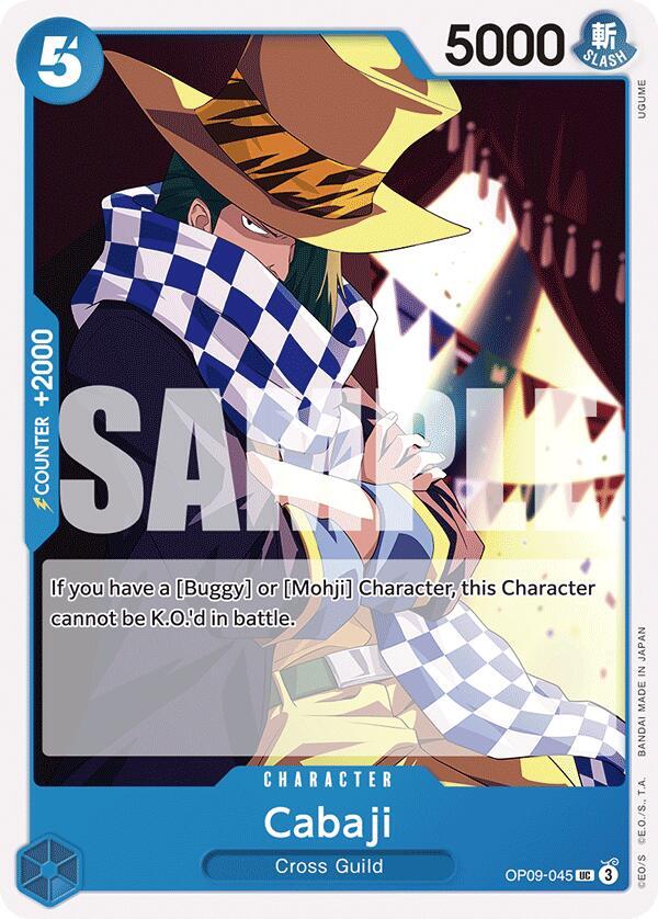 Cabaji OP09-045 Uncommon Emperors in the New World One Piece Near Mint