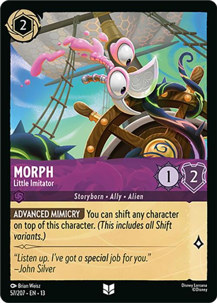 Morph - Little Imitator 57/204 Uncommon Attack of the Vine! Lorcana Near Mint