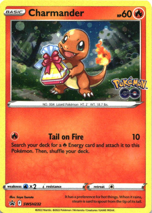 Charmander SWSH232 Holo Promo Sword & Shield Promo Pokemon Lightly Played