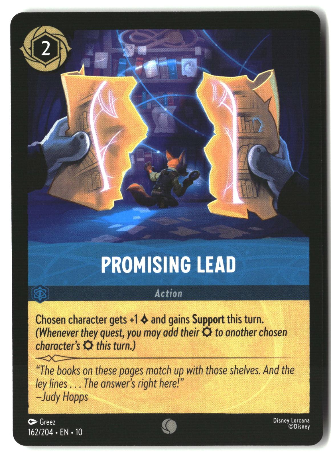 Promising Lead 162/204 Common Whispers in the Well Lorcana Lightly Played
