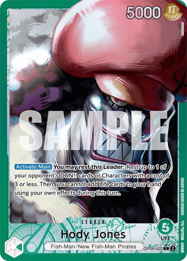 Hody Jones (020) (Alternate Art) OP06-020 Wings of the Captain One Piece Foil NM