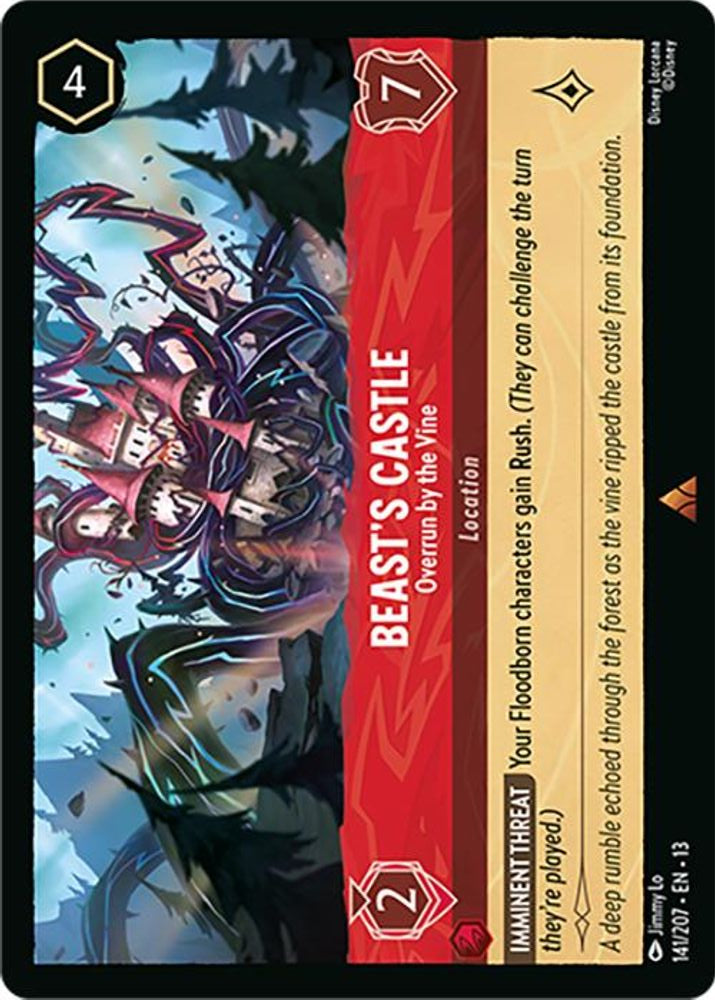 Beast's Castle - Overrun by the Vine 141/204 Rare Attack of the Vine! Lorcana NM