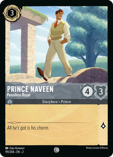 Prince Naveen - Penniless Royal 191/204 Common Rise of the Floodborn Lorcana NM