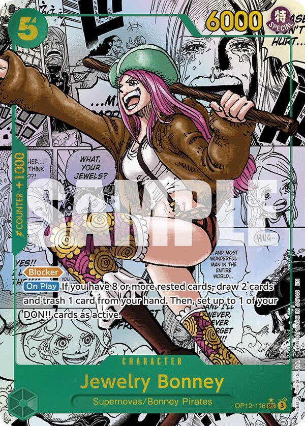 Jewelry Bonney (118) (Manga) OP12-118 Legacy of the Master One Piece Foil NM