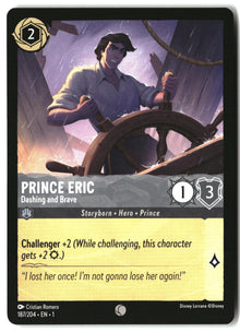 Prince Eric - Dashing and Brave 187/204 Common The First Chapter Lorcana LP