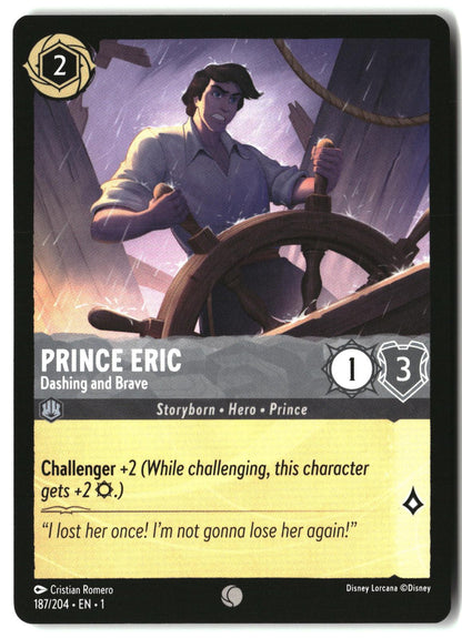 Prince Eric - Dashing and Brave 187/204 Common The First Chapter Lorcana LP