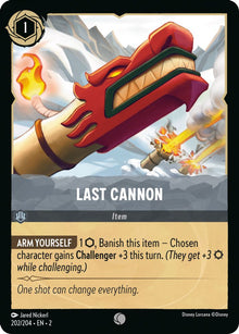 Last Cannon 202/204 Common Rise of the Floodborn Lorcana Near Mint