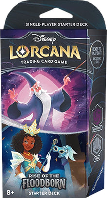 Disney Lorcana: Rise of the Floodborn Starter Deck (Amethyst & Steel) Rise of the Floodborn Lorcana NM