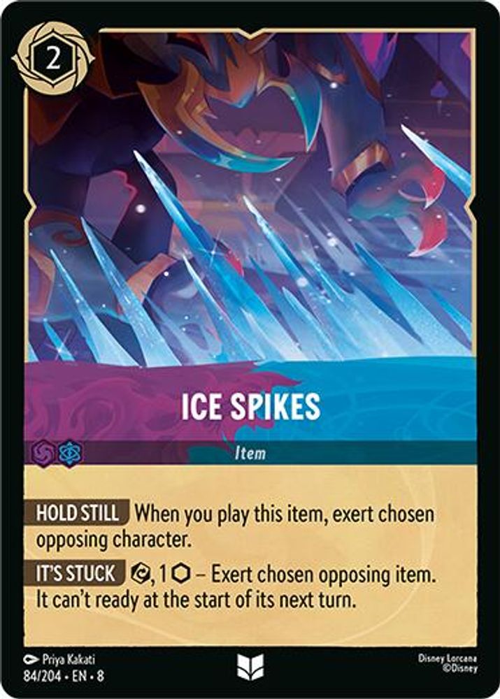 Ice Spikes 84/204 Uncommon Reign of Jafar Lorcana Near Mint